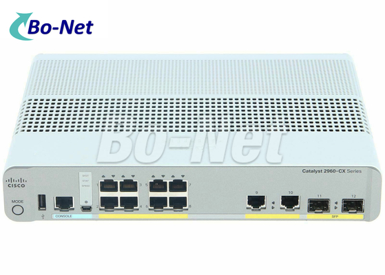 Durable Cisco 8 Port Gigabit Ethernet Switch WS-C2960CX-8TC-L 2 X 1G SFP LAN Base
